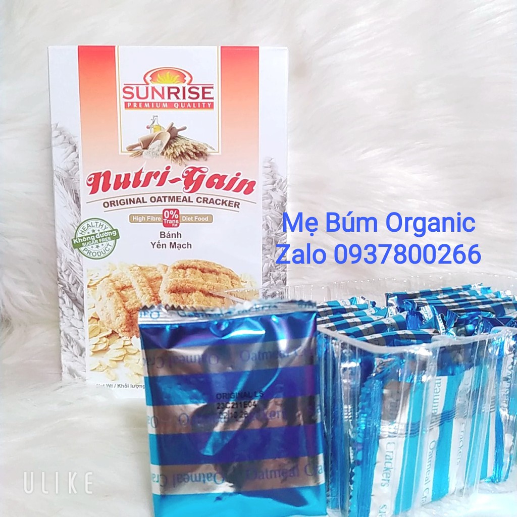 [ HCM Giao Hỏa Tốc] Bánh Yến Mạch Nguyên Chất  Nutri - Gain, Dành Cho Người Ăn Kiêng, Tiểu Đường Hộp 178g ( 16 bánh)