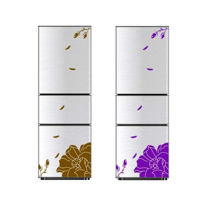 Sticker Nam Châm Dán Tường / Tủ Lạnh Chống Nước Họa Tiết Hoa Mộc Lan