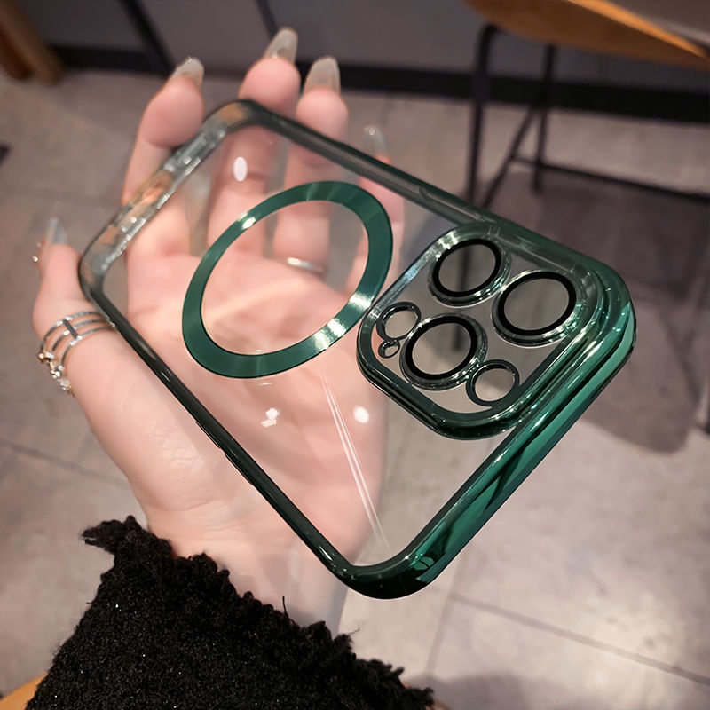 Ốp Điện Thoại Silicon Trong Suốt Mạ Viền 6D Sang Trọng Chống Sốc Cho iPhone 13 Pro MAX 12 11 Pro MAX XS MAX XR X 7+ 8Plus