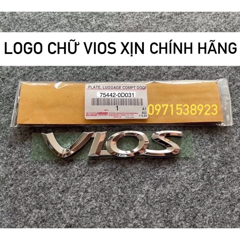 LOGO CHỮ VIOS XỊN CHÍNH HÃNG GIÁ RẺ 75442-0D031