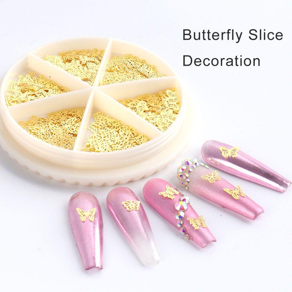 XIANTIN Hộp Phụ Kiện Đinh Tán Kim Loại 3D Trang Trí Móng Nghệ Thuật