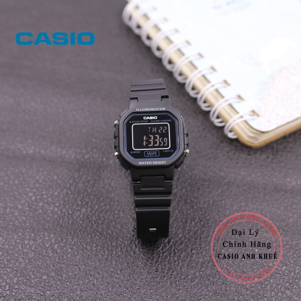 Đồng hồ điện tử nữ Casio LA-20WH-1BDF dây nhựa