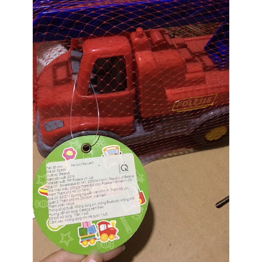 Shop Bố Ken Xe cứu hỏa Leon đồ chơi cao cấp [Nhập Khẩu Chính Hãng Châu Âu Mã số GD/PO-52889 - Thương Hiệu Polesie Toys]