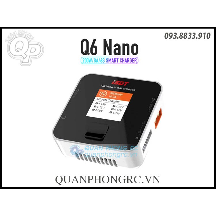 Sạc ISDT Q6 Nano 200W 8A 1-6S Smart Charger