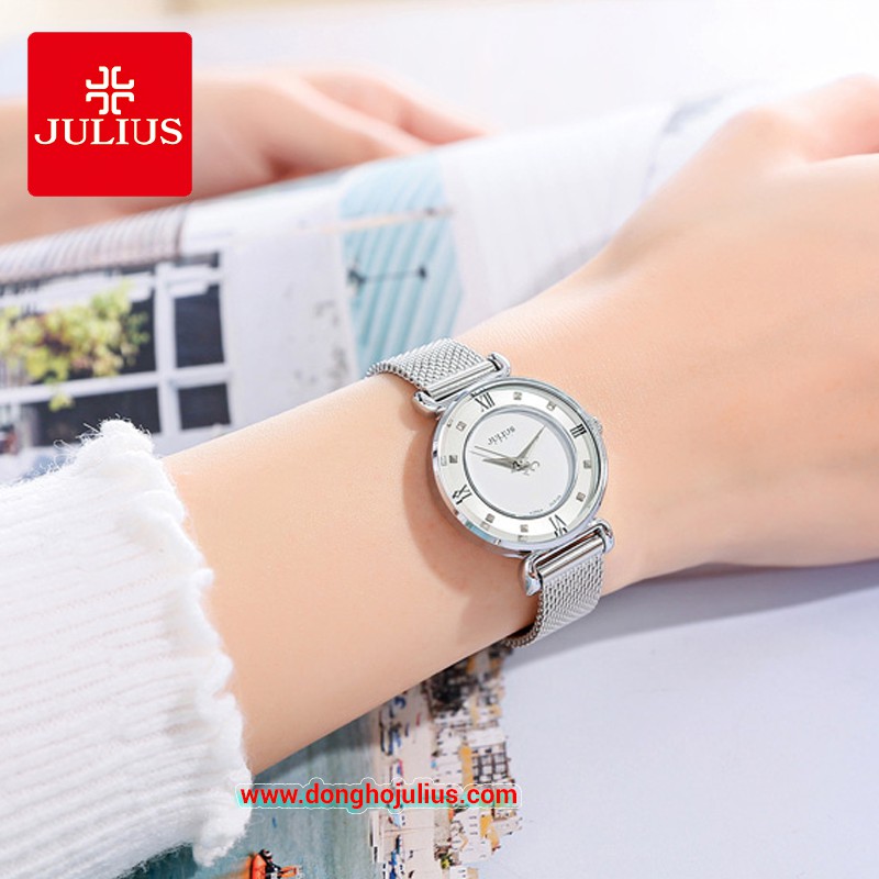 Đồng Hồ Nữ Julius Hàn Quốc JA-728 VÀNG HỒNG