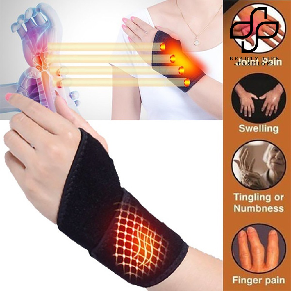 1 Cặp Băng Cổ Tay Tự Sưởi Ấm Có Nam Châm