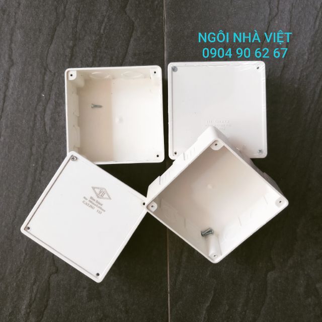 10 hộp nhựa kỹ thuật PVC, kích thước: 12 x 12 x 5 cm (nhựa bền, đẹp, chất lượng)