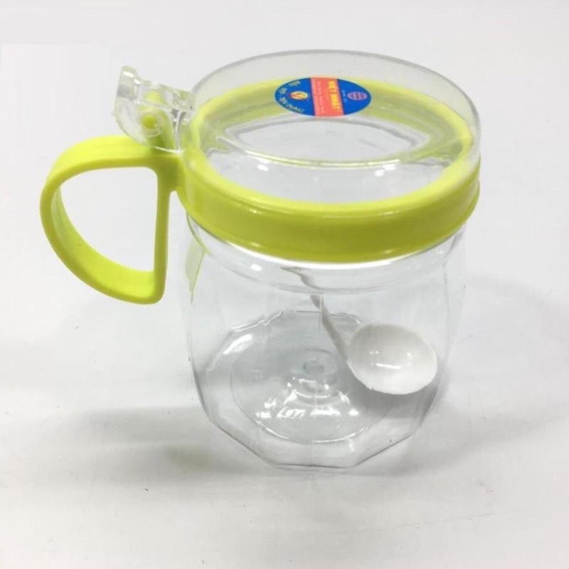 Bộ 3 hũ đựng gia vị nắp bật kèm thìa - Hàng Việt Nhật