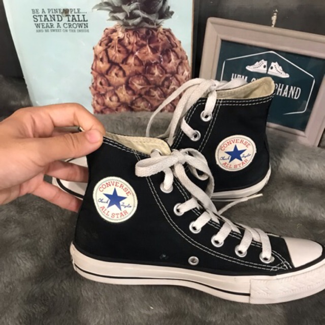 GIÀY CONVERSE Den CỔ CAO SIZE 36 (Real 100%/2Hand) sale