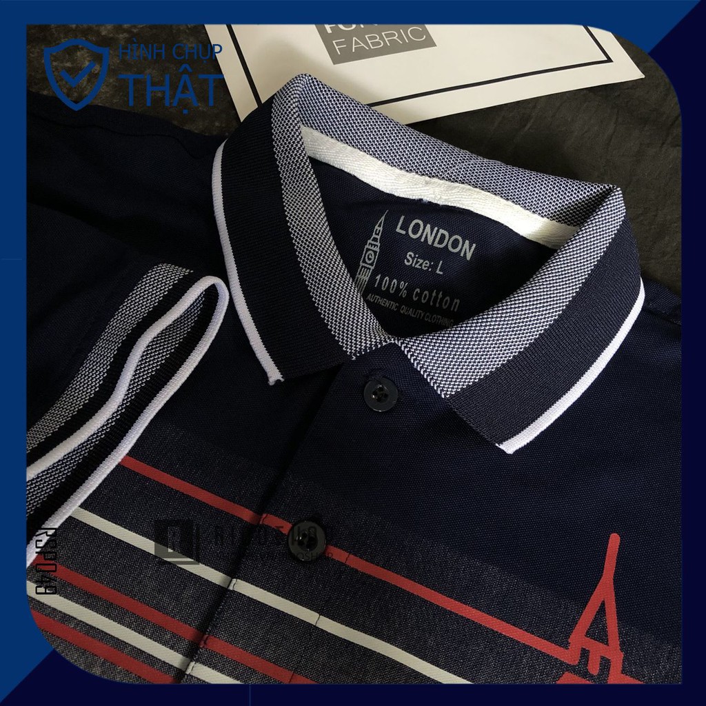 (Size lớn 90kg) Áo Thun Polo Nam Có Cổ, Tay Ngắn LD103 - Chất Liệu Cotton Lạnh Cao Cấp, Form Suông Thoải Mái | BigBuy360 - bigbuy360.vn