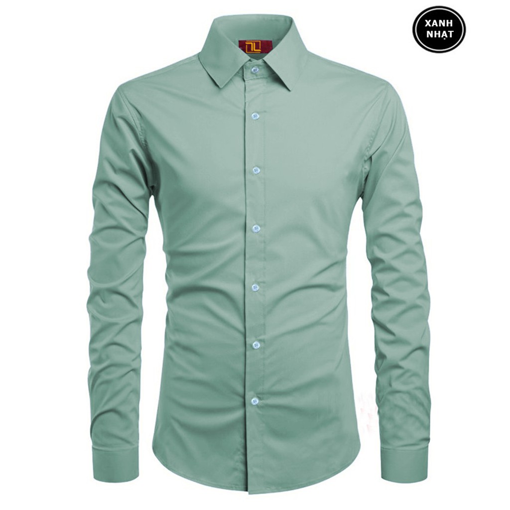 [CHẤT ĐẸP]Áo sơ mi  - Áo sơ mi lụa cao cấp - Chất liệu lụa mềm mịn, mát mẻ, dáng trẻ trung thanh lịch, mặc bao đẹp | BigBuy360 - bigbuy360.vn