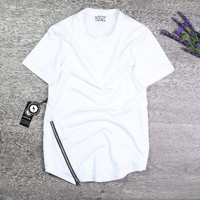 Áo longtee zipper vạt chéo