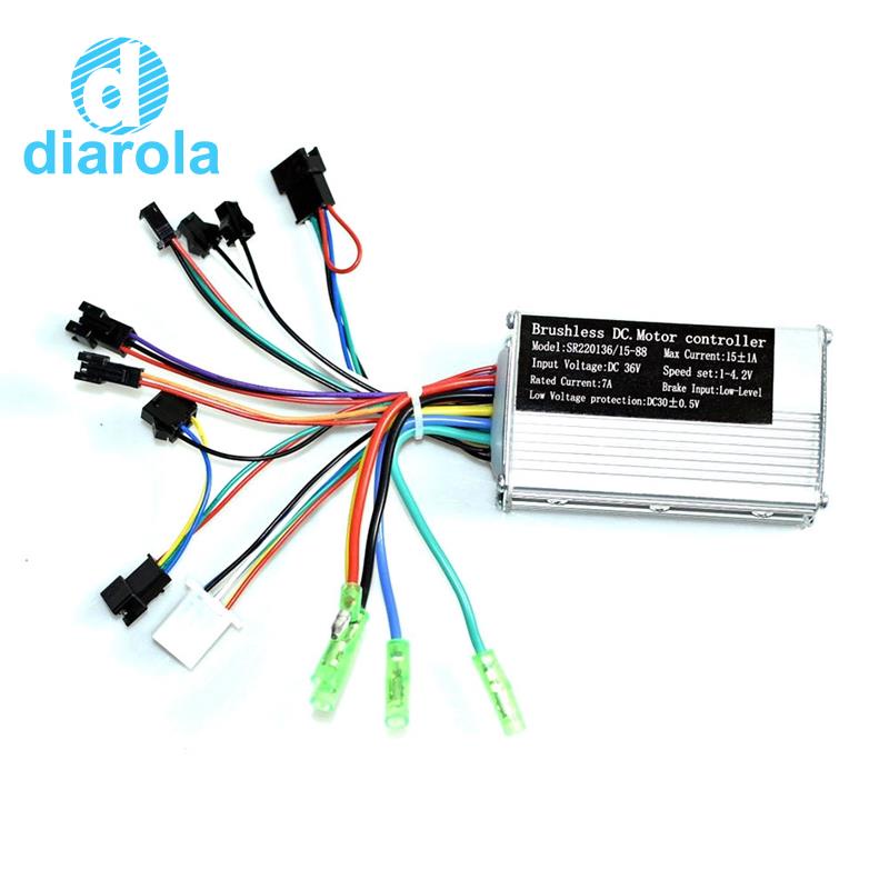Bộ Điều Khiển Tốc Độ Động Cơ Không Chổi Than 36V 17A 250W 350W Màn Hình LCD S866