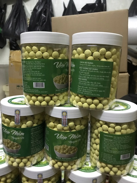 Combo 2kg viên mầm nguyên xơ, 2 kg viên cà gai leo, 2kg viên trinh nữ hoàng cung