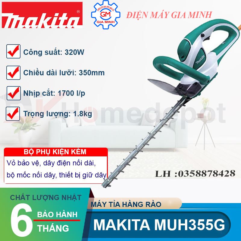 Máy tỉa hàng rào Makita MUH355G