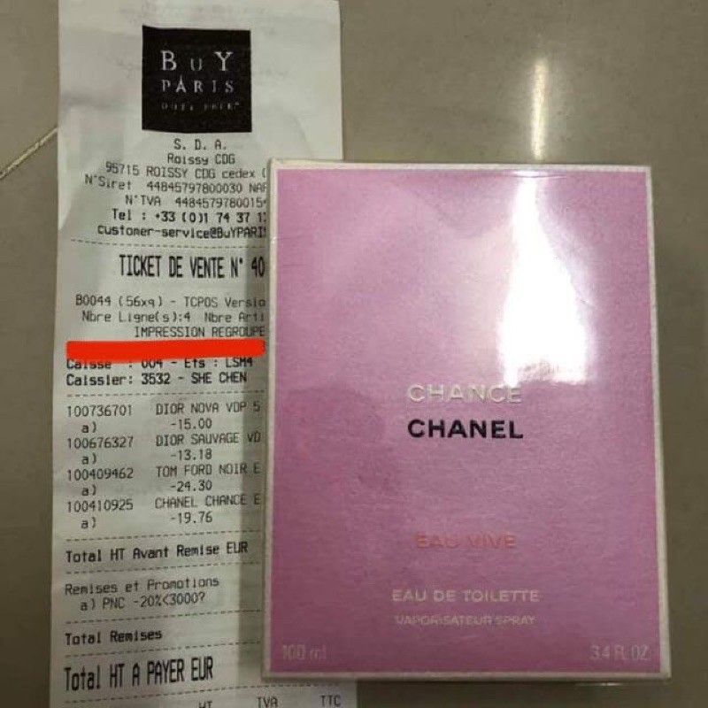 Mẫu thử Nước hoa chính hãng Chanel Chance EDP 5m/10ml/20ml | Thế Giới Skin Care