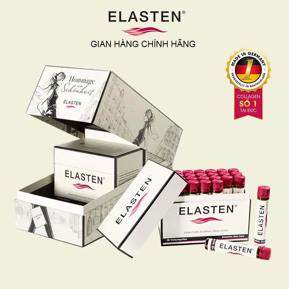 Collagen Elasten - Bộ 3 Hộp (1 liệu trình) Giúp Da Căng Mịn, Chống Lão Hóa, Tóc Chắc Khỏe 84