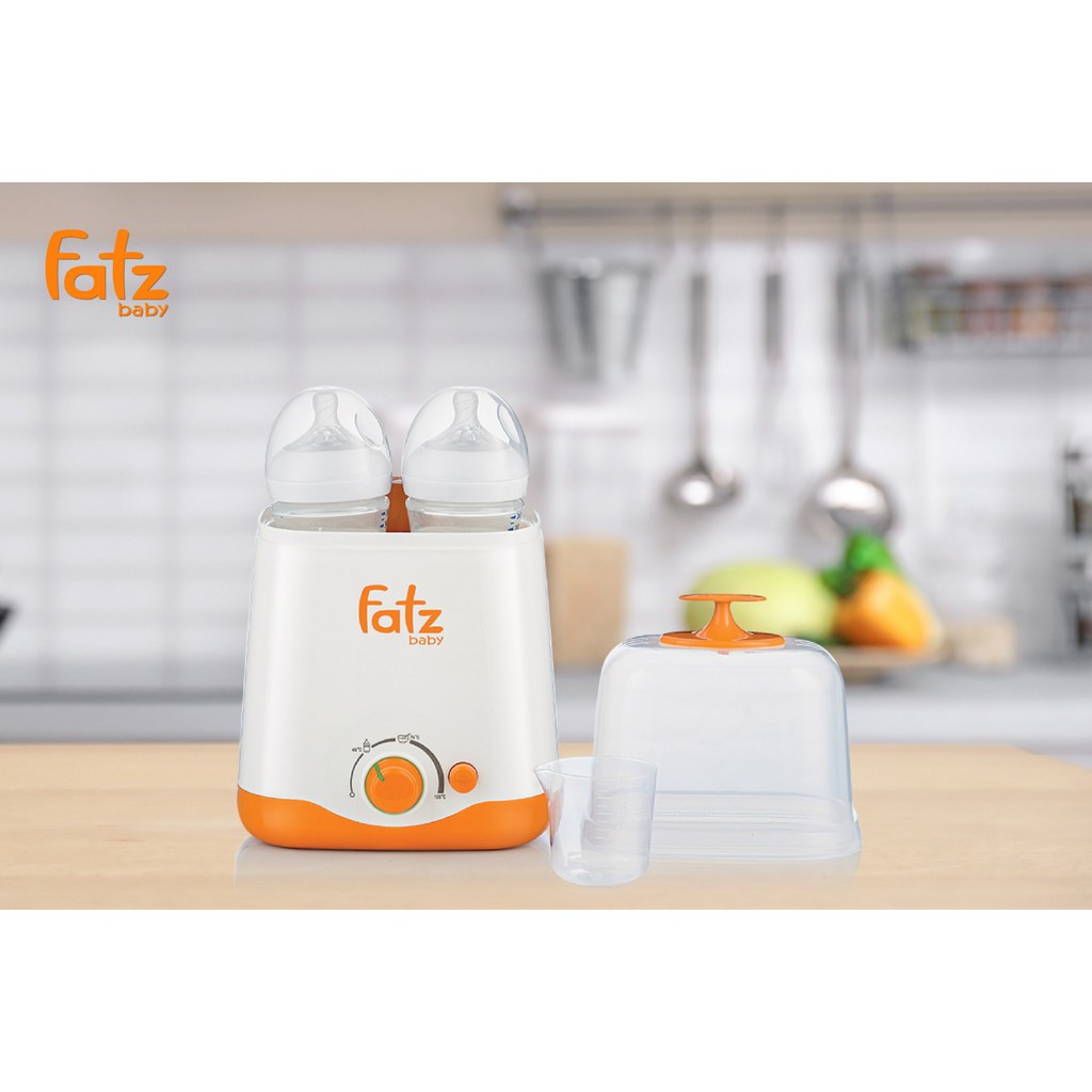 Máy hâm sữa 2 bình cổ rộng Duo 1 Fatz Baby - Fatzbaby FB3012SL có chức năng mới - Bảo hành 12 tháng toàn quốc