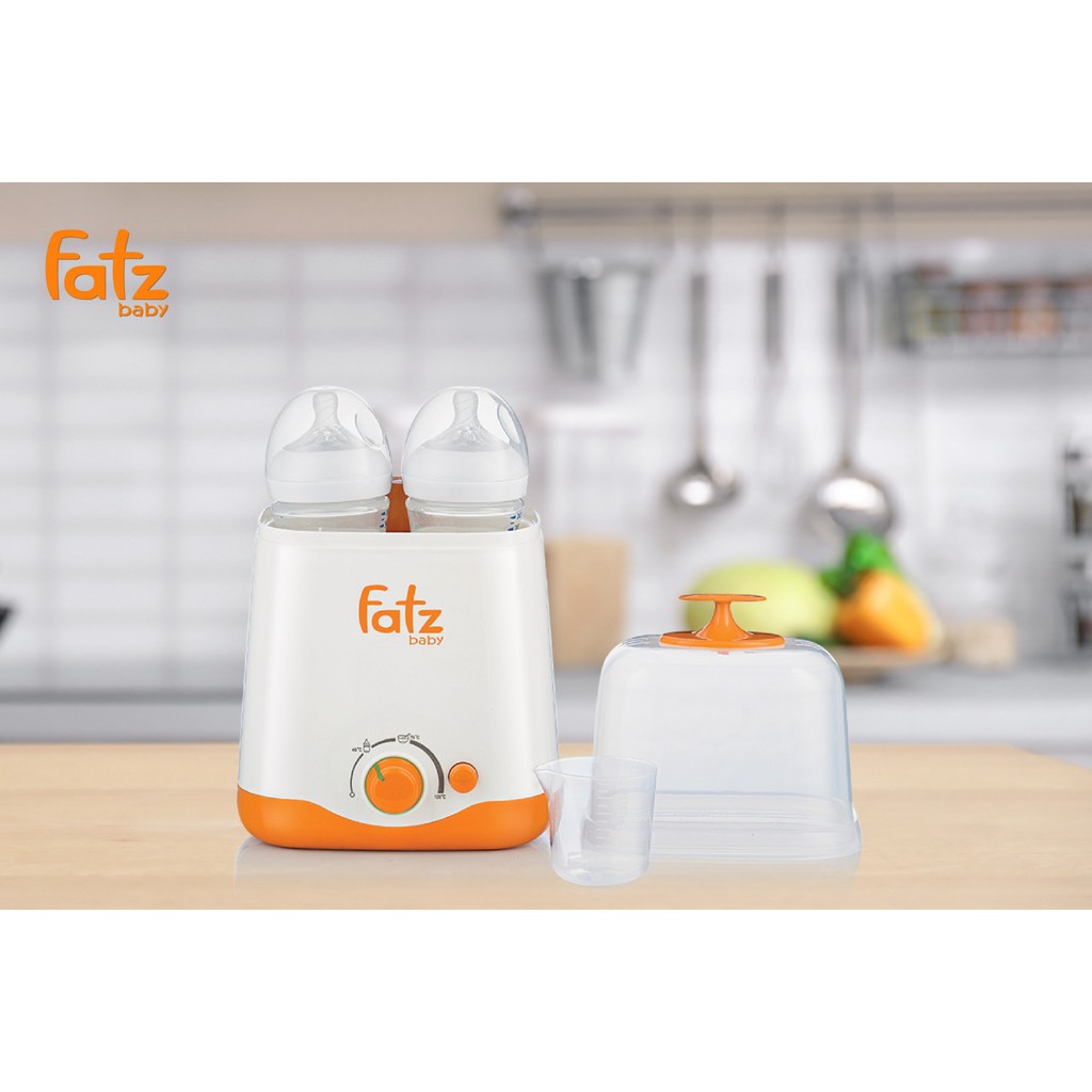 Máy hâm sữa Fatz baby 2 bình cổ rộng thế hệ mới FB3012SL chính hãng bảo hành 12 tháng