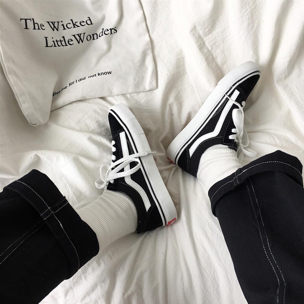 GIÀY 𝐕𝐀𝐍𝐒 OLD SKOOL MÀU ĐEN Giày thể thao nam nữ 2021