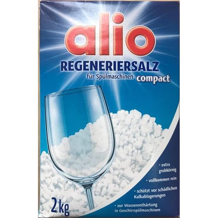 Muối khử khoáng cho máy rửa bát Alio 2.0kg ( NK Đức )