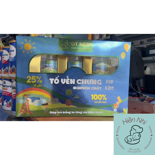 Hộp quà 6 hũ yến sào trẻ em dtnest 25% yến chưng nguyên chất