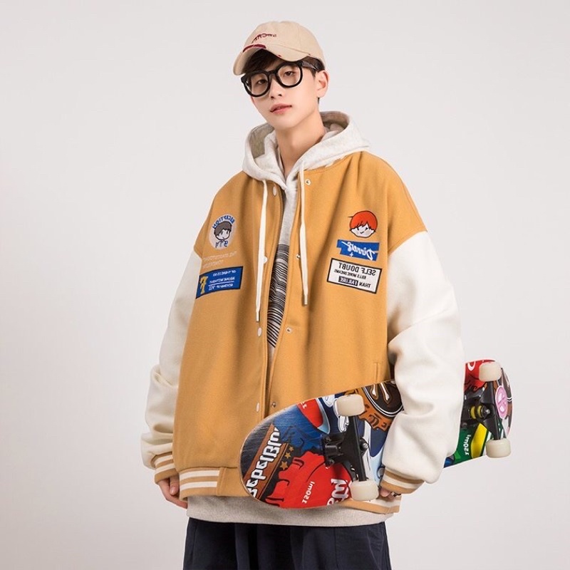 Áo khoác cadigan nam nữ thun nỉ hình ngoại hình logo stitchker cao cấp sumisu shop