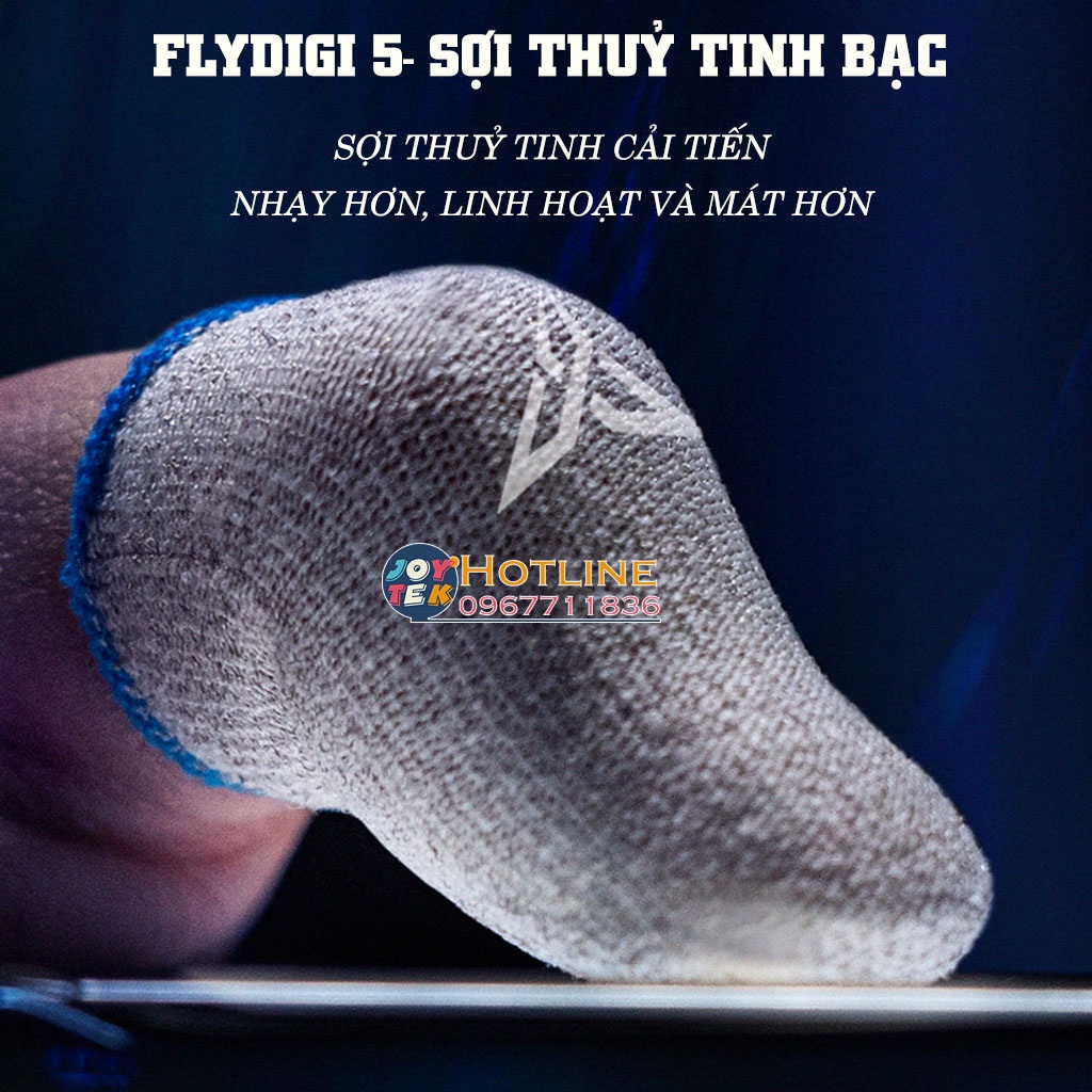 Flydigi feelers 5 sợi thuỷ tinh - Găng tay chơi game chống mồ hôi tay, bao tay chơi game pubg ff siêu nhạy giá rẻ 2 ngón | WebRaoVat - webraovat.net.vn