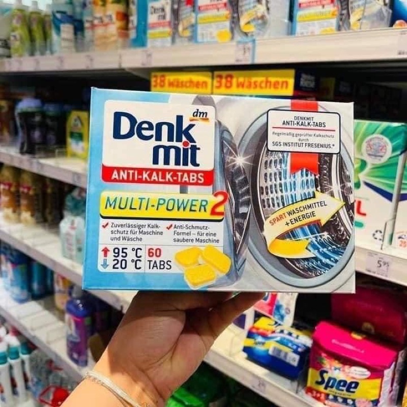 Viên tẩy lồng giặt DENMIK từ Đức - set 10 viên