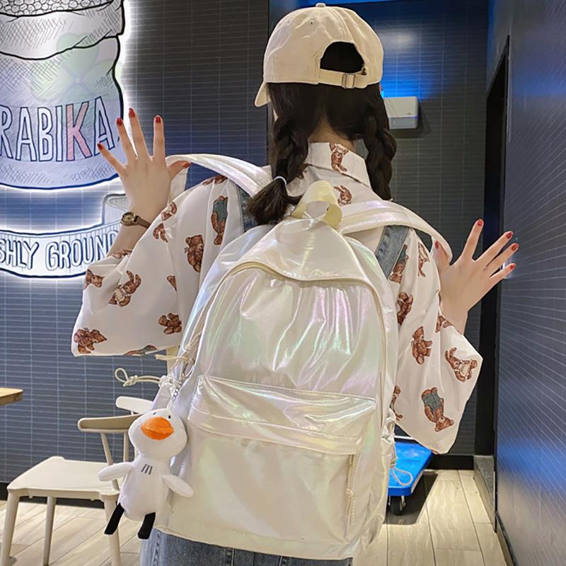 Ba lô học sinh chống thấm nước có khóa cài dễ thương chất lượng cao cho nữ sinh