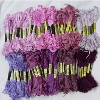 Chỉ thêu cotton dc - cxc / mã mầu tím . hồng