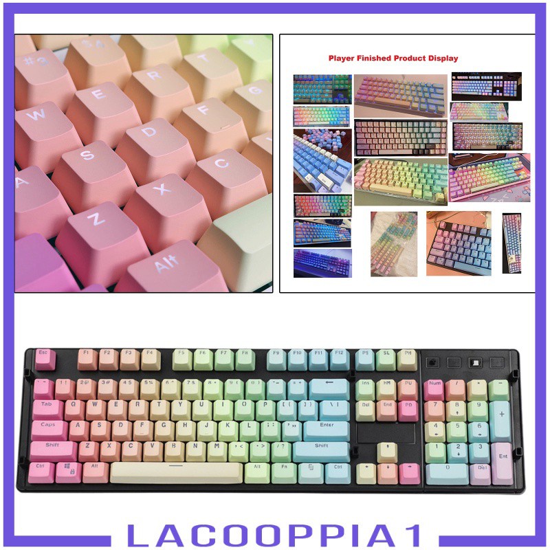 [LACOOPPIA1] 104 Keys Mechanical Switch Keyboard Keycaps PBT Keycaps