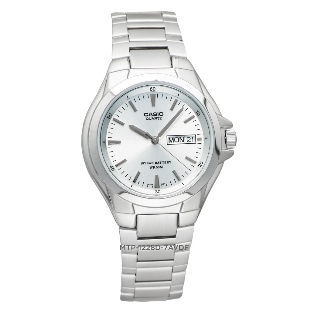 Đồng Hồ Quartz Nam Casio WATCHSTORE MTP-1228D-7A  Thiết Kế Mặt Kính Khoáng 40mm, Dây Kim Loại Và Vỏ Thép Không Gỉ