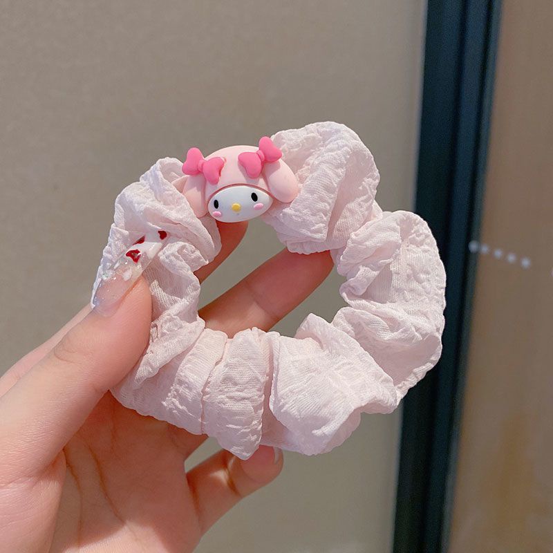 Dây Buộc Tóc Cỡ Lớn In Họa Tiết Hoạt Hình Dễ Thương Cho Nữ