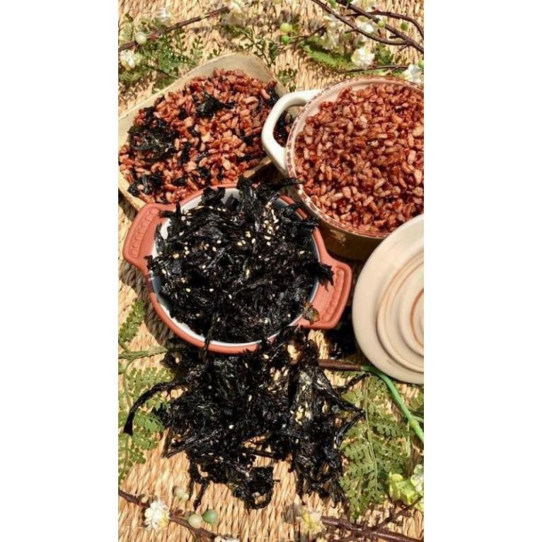 Gạo Lứt Sấy Gion Mix Rong Biển Lon 300gram LOẠI 1[Có Bán Sỉ], [Loại Đặc Biệt] Hàng ngon nhà làm