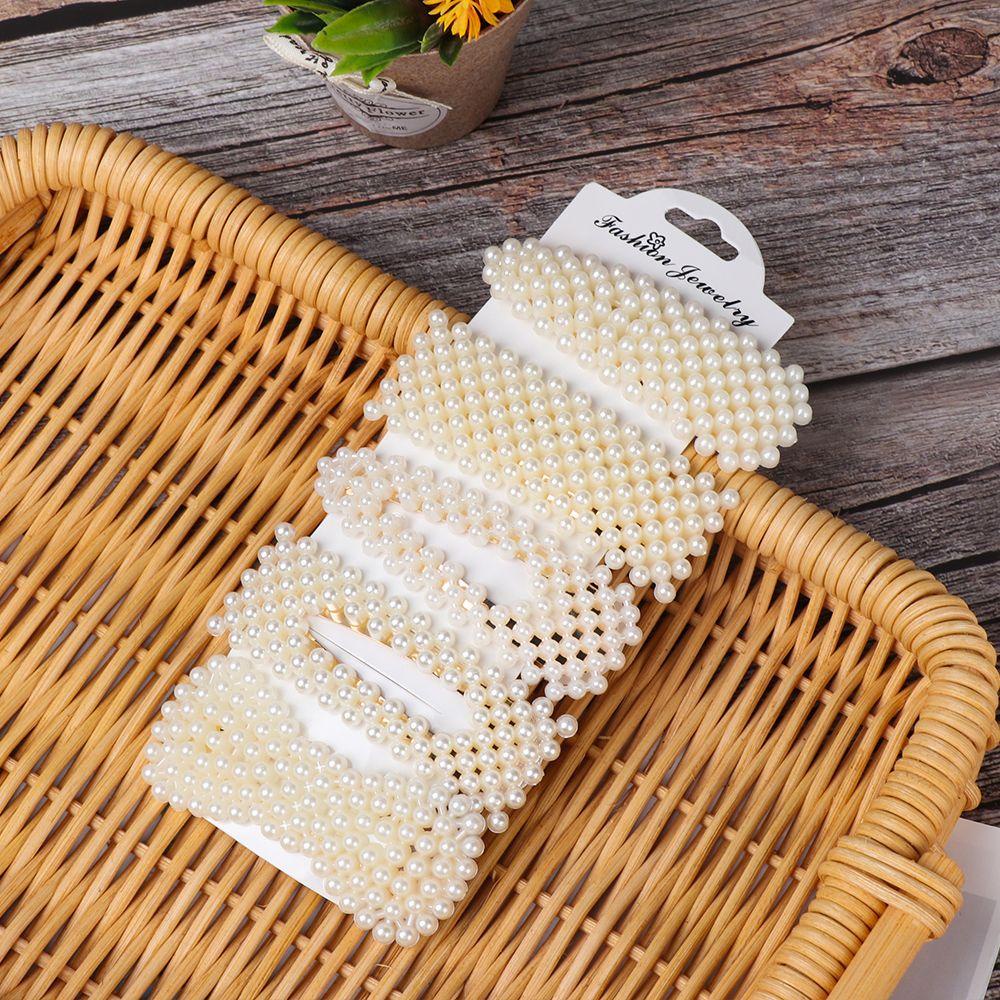 ROWANS Set 5 Kẹp Tóc Hình Nơ Xinh Xắn Dành Cho Nữ