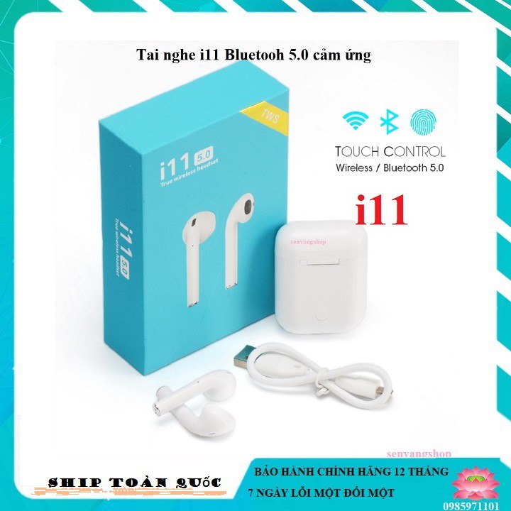 [xả lỗ] Tai nghe i11 Bluetooh 5.0 cảm ứng