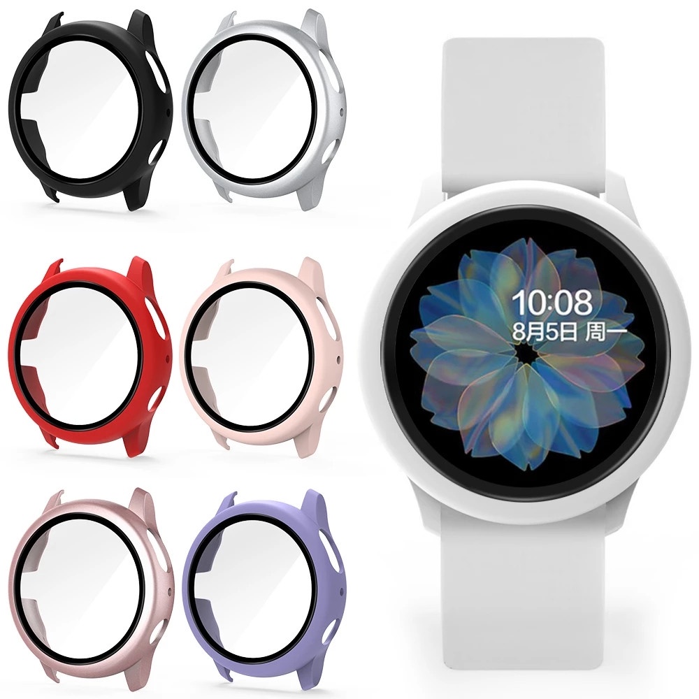 Ốp Bảo Vệ Mặt Đồng Hồ Thông Minh Samsung Galaxy Watch Active 2 40mm 44mm Kèm Miếng Dá