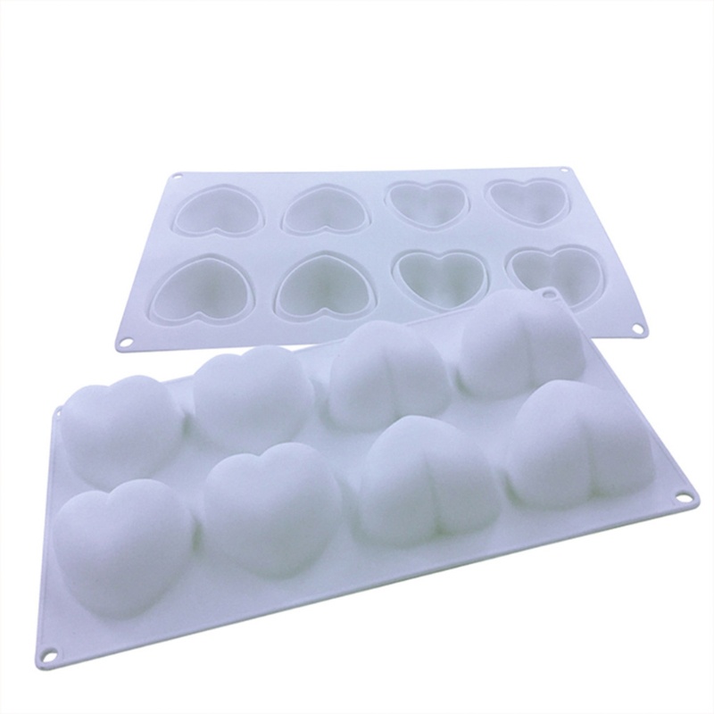 Khuôn Làm Bánh Mousse 3D 8 Ngăn Tiện Dụng