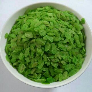 Cốm dẹt xanh - trắng