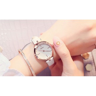 Đồng hồ Nữ Dây Da DHN01 - Trắng