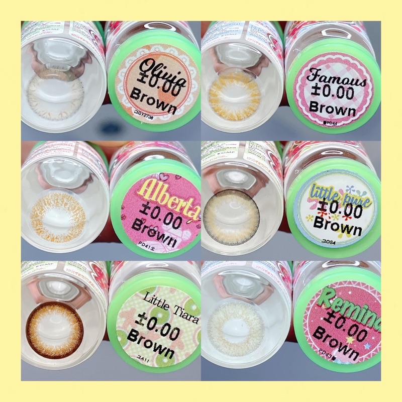 50 mẫu lens Nâu_Brown HOT  size không giãn 14,0 m- không độ- hàng mới_kính áp tròng nâu _Sam Eyes(FREE SHIP)