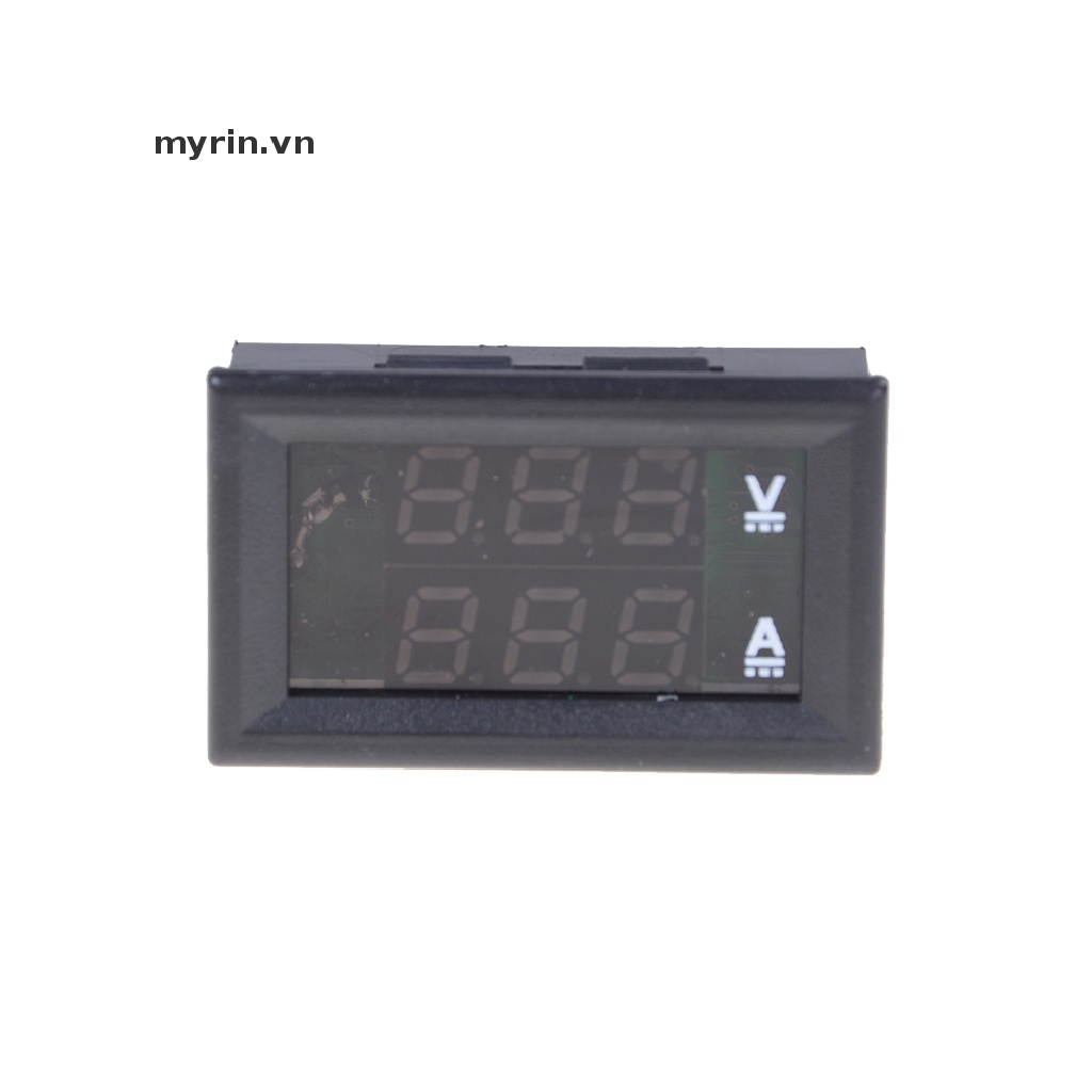 Đồng Hồ Đo Điện Áp Kỹ Thuật Số Có Đèn LED Xanh + Đỏ DC 100V 10A
