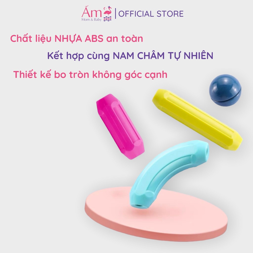 Bộ Xếp Hình Nam Châm Ấm Baby Đồ Chơi Thông Minh Cho Bé Ấm Gift Decor