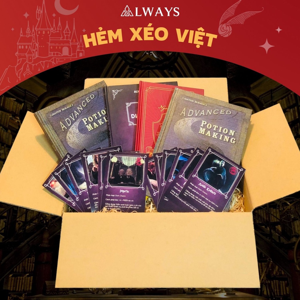 Set quà sinh nhật dành riêng cho Potterheads phân loại theo nhà - Quà tặng mang phong cách Harry Potter - SET QUÀ 18