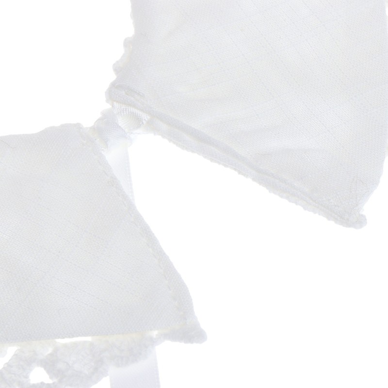 Yếm Ăn Cotton Phối Ren Mẫu Mới 2018 Chất Lượng Cao Cho Bé Gái 0-3 Tuổi