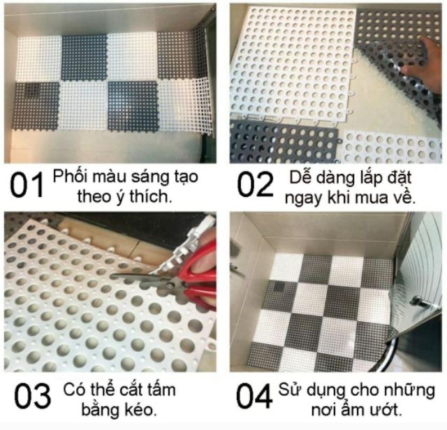 Thảm ghép chống trơn nhà tắm ( loại 1)