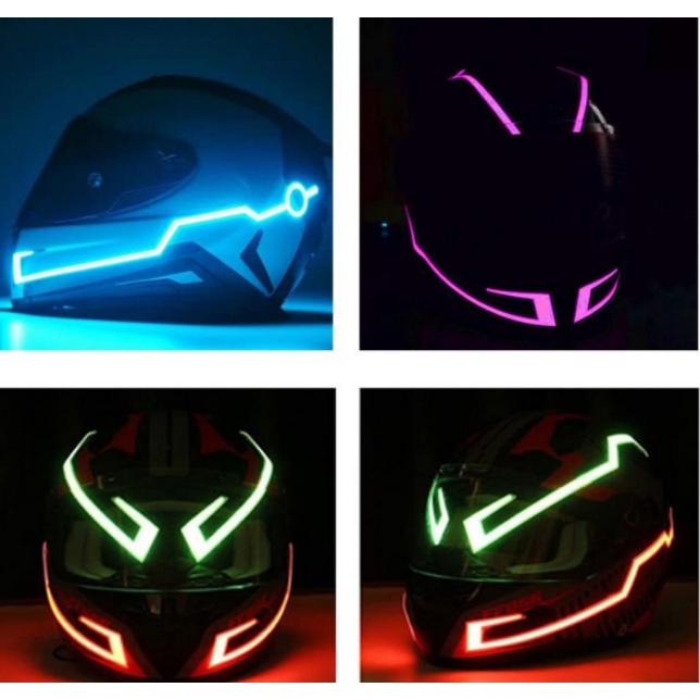 Bộ dây đèn LED KEVANLY trang trí mũ bảo hiểm xe mô tô
