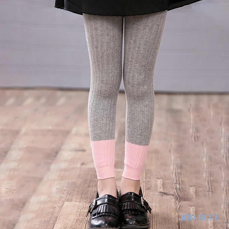 Quần Legging Dài Đến Mắt Cá Chân Dệt Kim Màu Kẹo Thoải Mái Dễ Phối Đồ Thời Trang Xuân Thu Hàn Quốc Cho Nữ