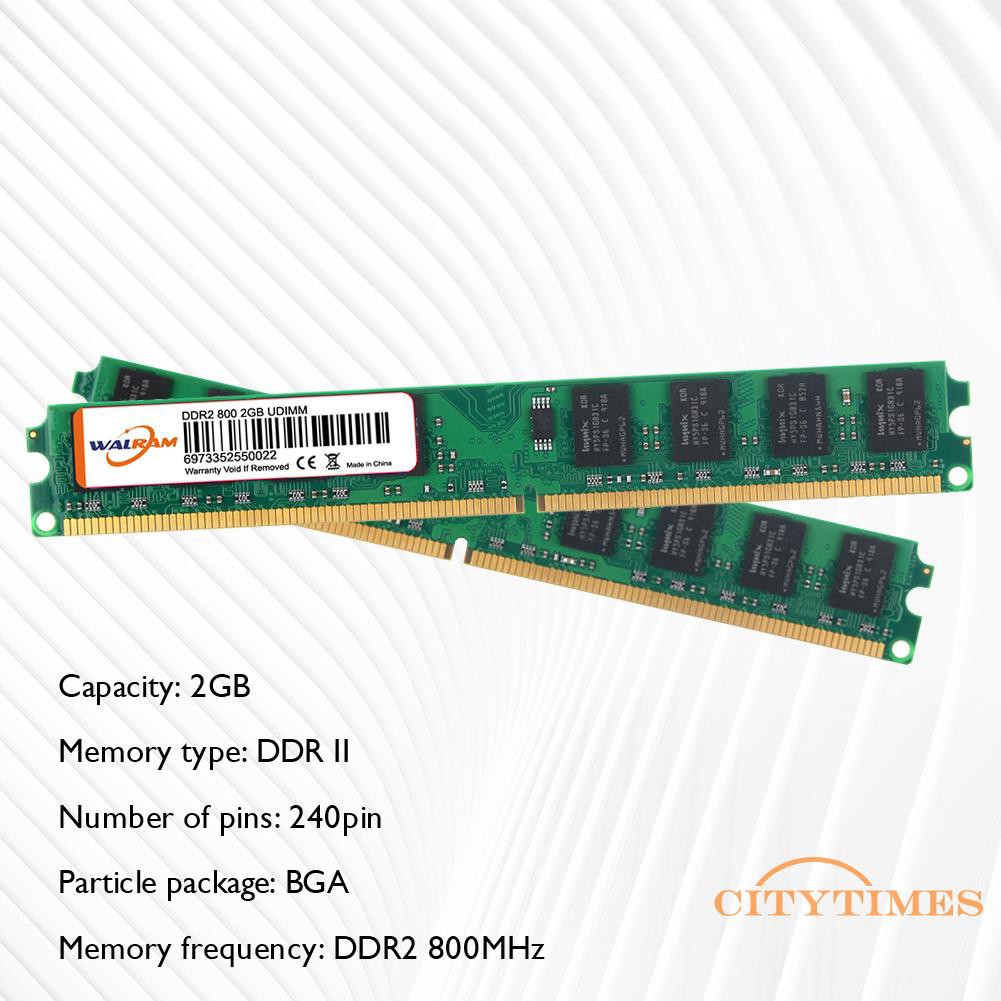 〖Ci〗 2GB DDR2 800MHz Memory Module 240 Pin for Computer PC Desktop Memories RAM  | BigBuy360 - bigbuy360.vn